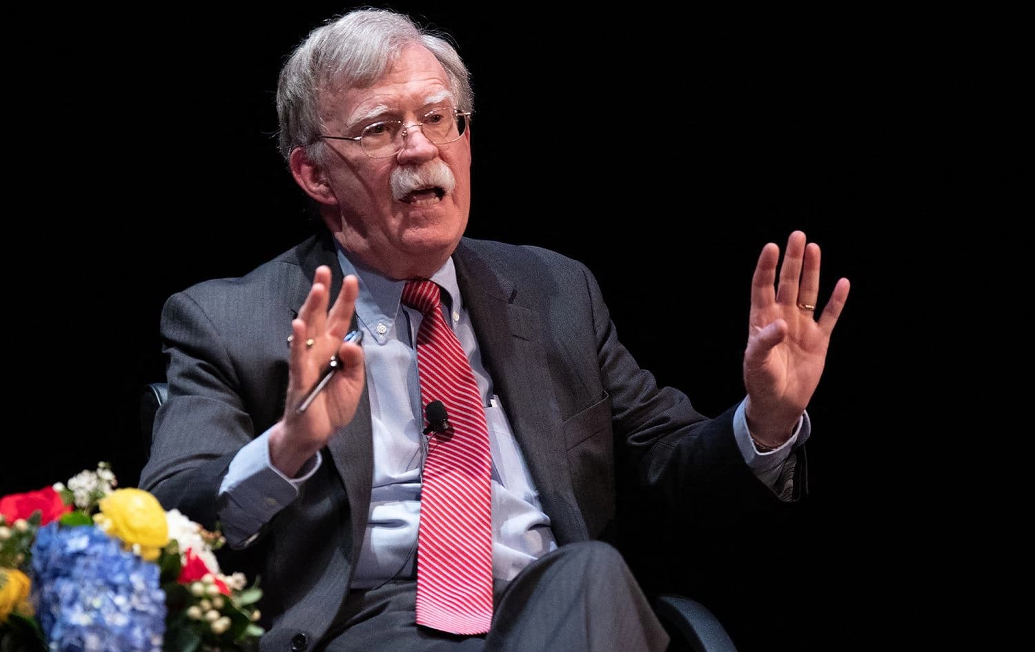 In this file photo taken on February 17, 2020, former National Security adviser John Bolton speaks on stage during a public discussion at Duke University in Durham, North Carolina. Photo: Logan Cyrus/AFP