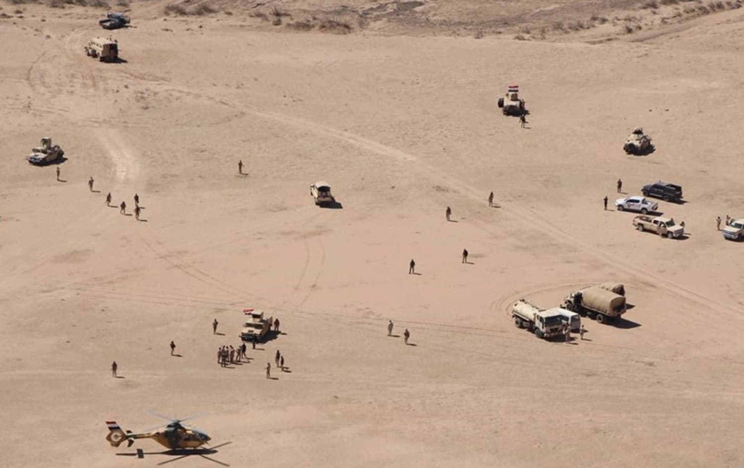 The Iraqi army and Peshmerga forces launched a fresh phase in an operation targeting remnants of the Islamic State (ISIS) in the provinces of Diyala and Salahaddin on August 18, 2022. Photo: INA