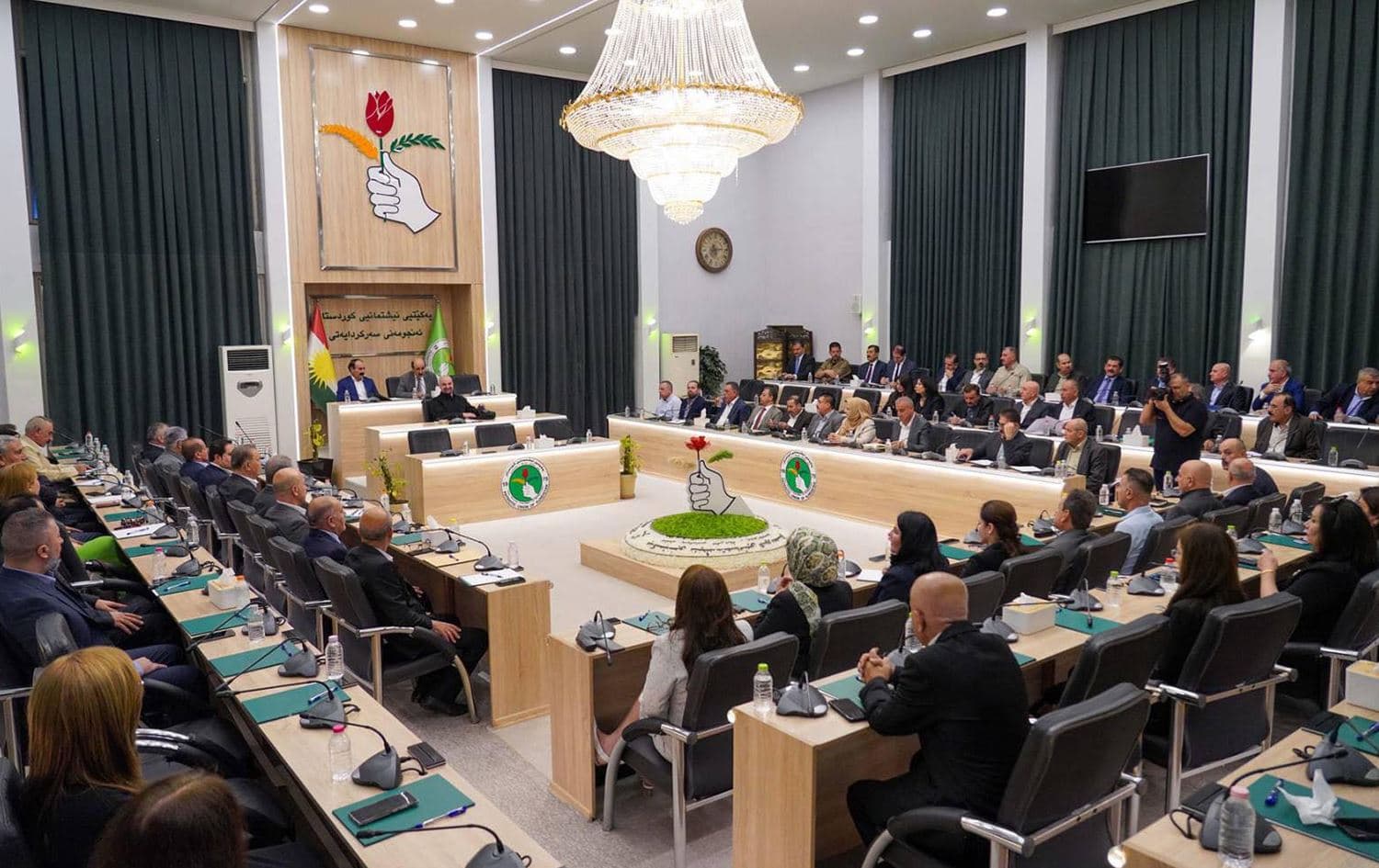 PUK leadership council meeting in Sulaimani on August 28, 2022. Photo: Submitted