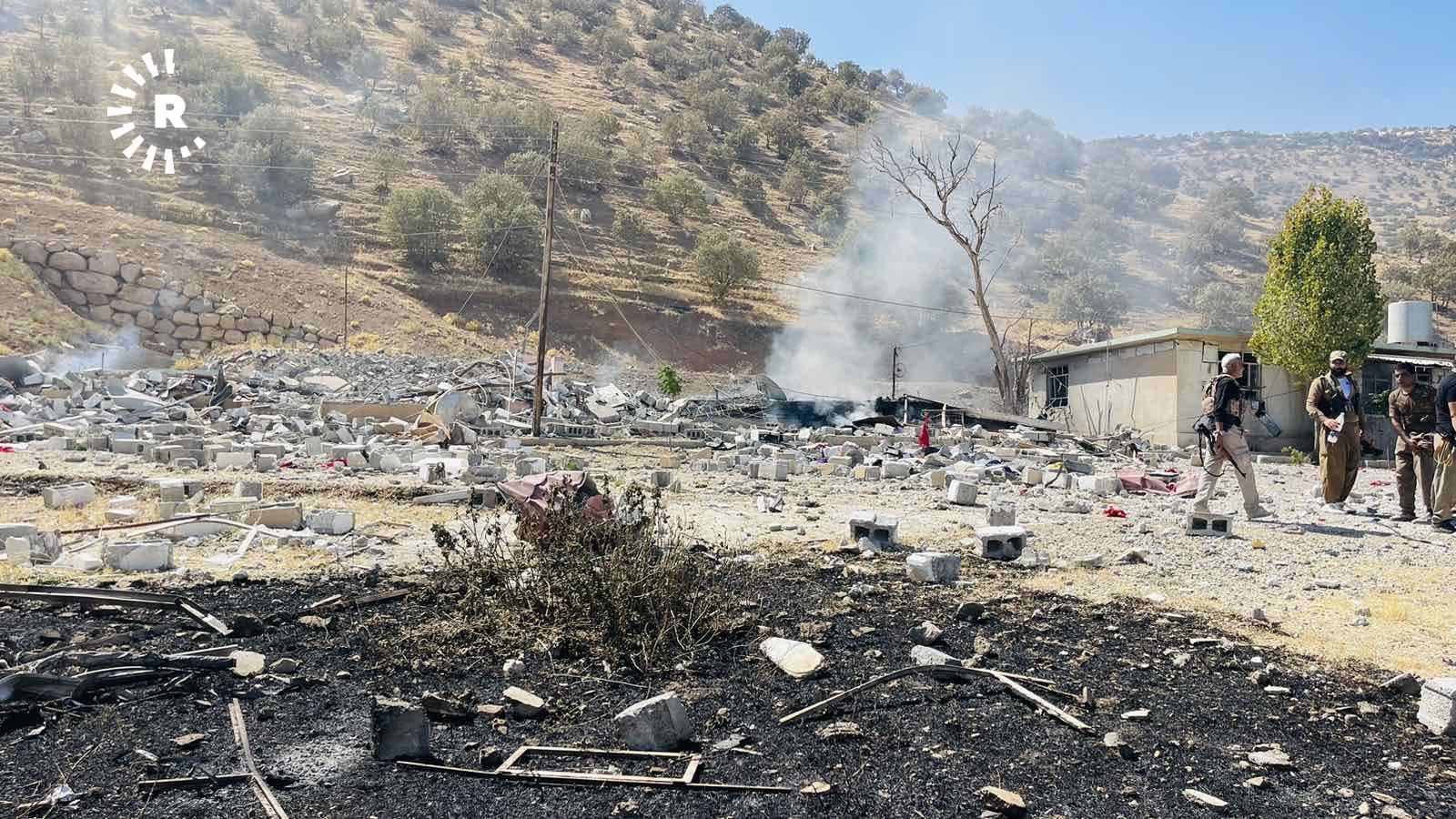 Aftermath of Iranian attack in Sulaimani province on September 28, 2022. Photo: Rudaw
