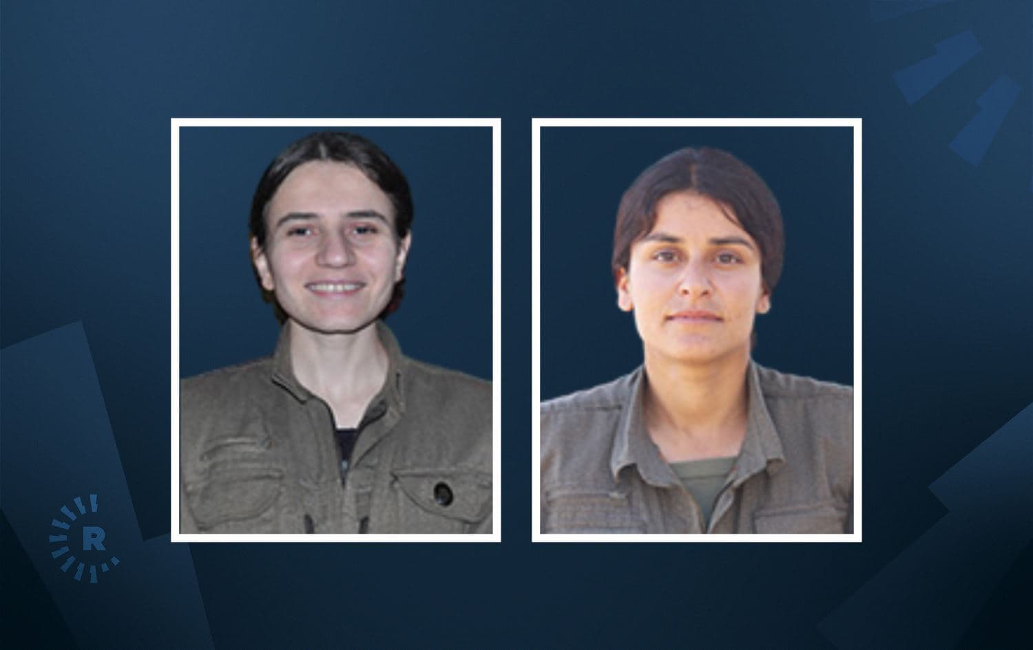 Sara Tolhildan and Ruken Zelal, PKK members, attacked a building housing Turkish police in Mersin, Turkey on September 26, 2022. Photo: HPG