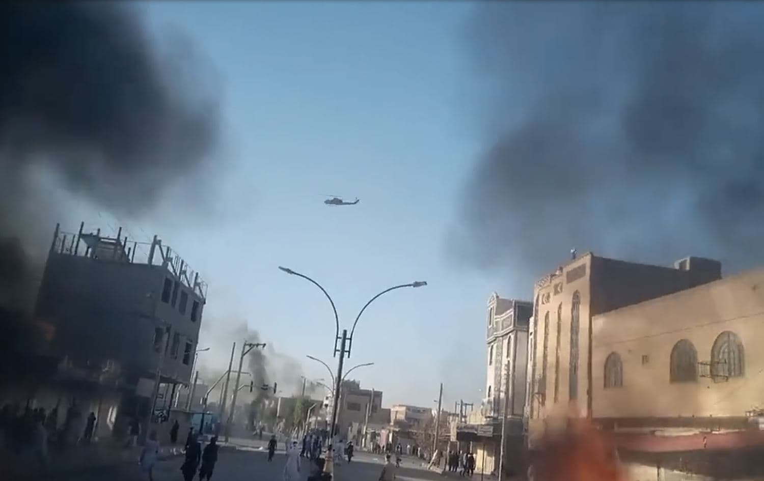 City of Zahedan in eastern Iran where at least 42 were killed during Friday protests. Photo" screenshot/activists