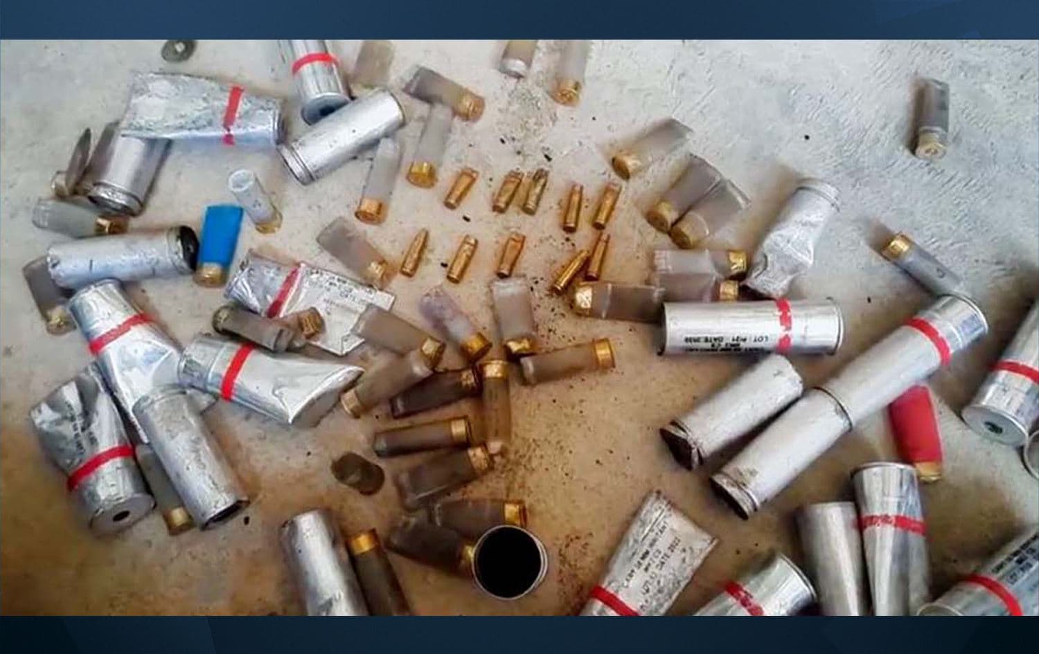 Screengrab from a video showing the range of bullets used by the authorities against protesters in the Kurdish city of Sanandaj. Photo: Hengaw Organization for Human Rights