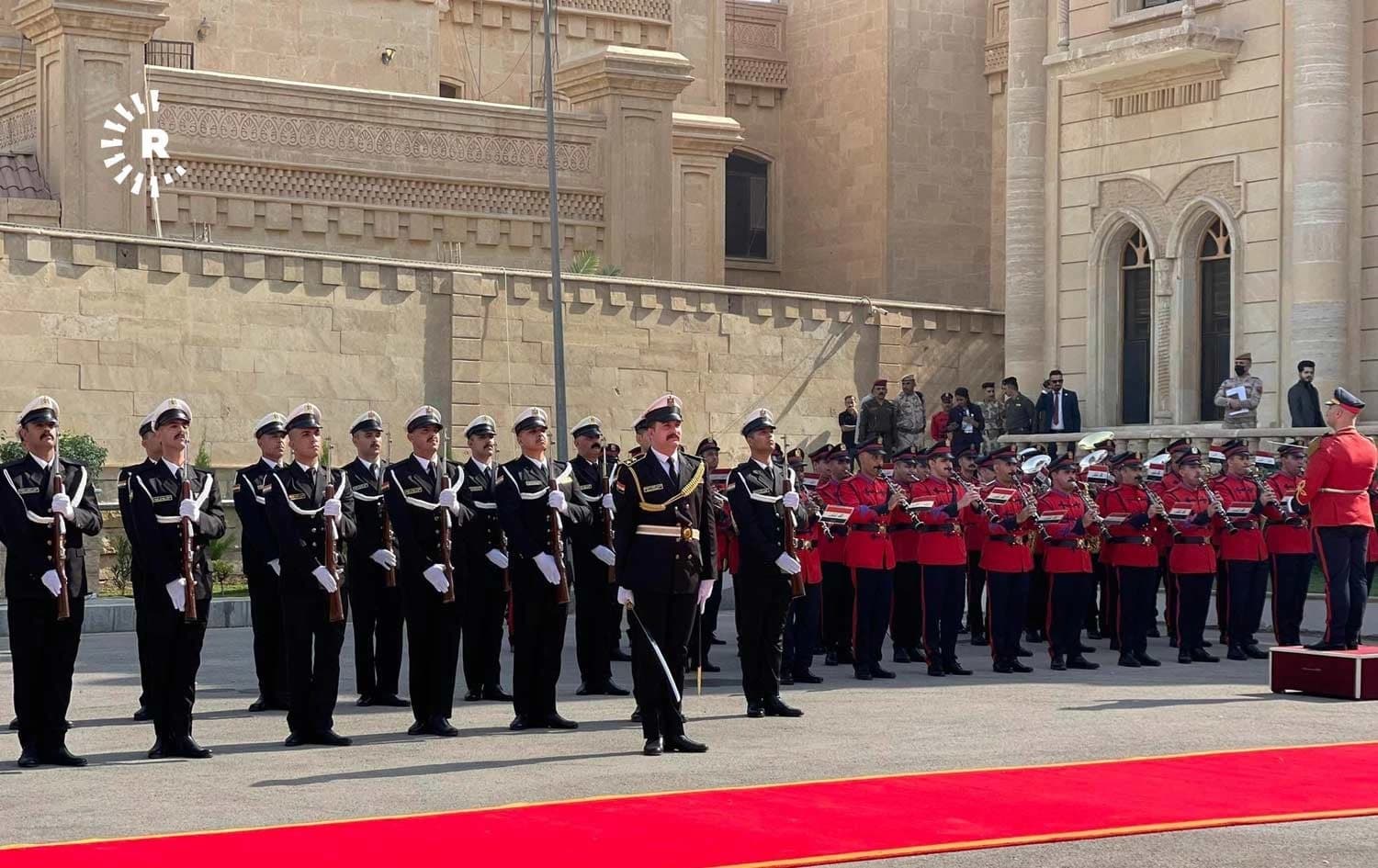 ئامادەکاریی بۆ رێوڕەسمی دەستبەکاربوونی سەرۆککۆماری نوێی عێراق . وێنە؛ هەڵکەوت عەزیز - رووداو