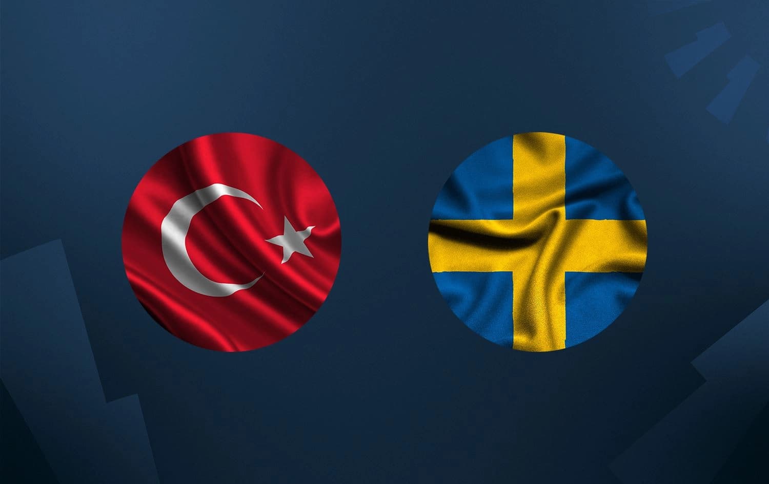 Flags of Turkey and Sweden. Graphic: Rudaw