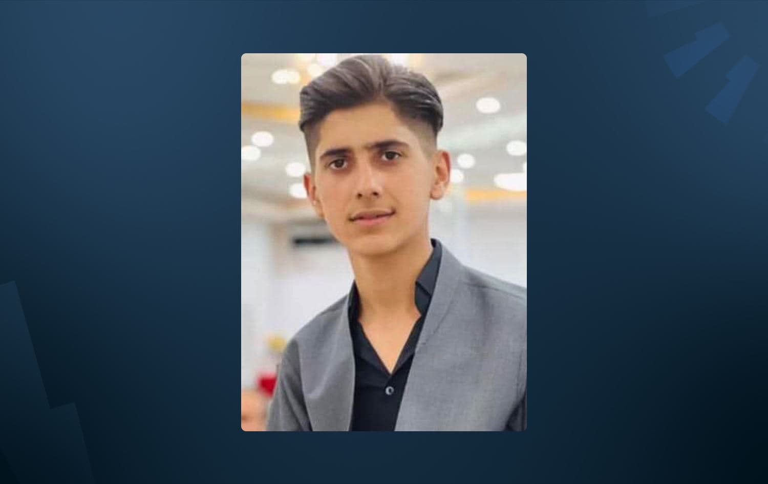 16-year-old Komar Daroftadeh who was shot dead by Iranian security forces in Piranshar. Photo: Kurdistan Human Rights Network/Submitted