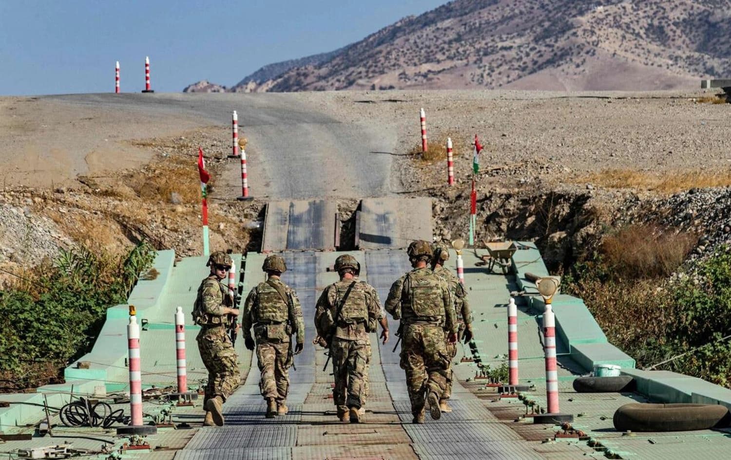 US forces patrol an area in Syria on November 1, 2021. Photo: AFP