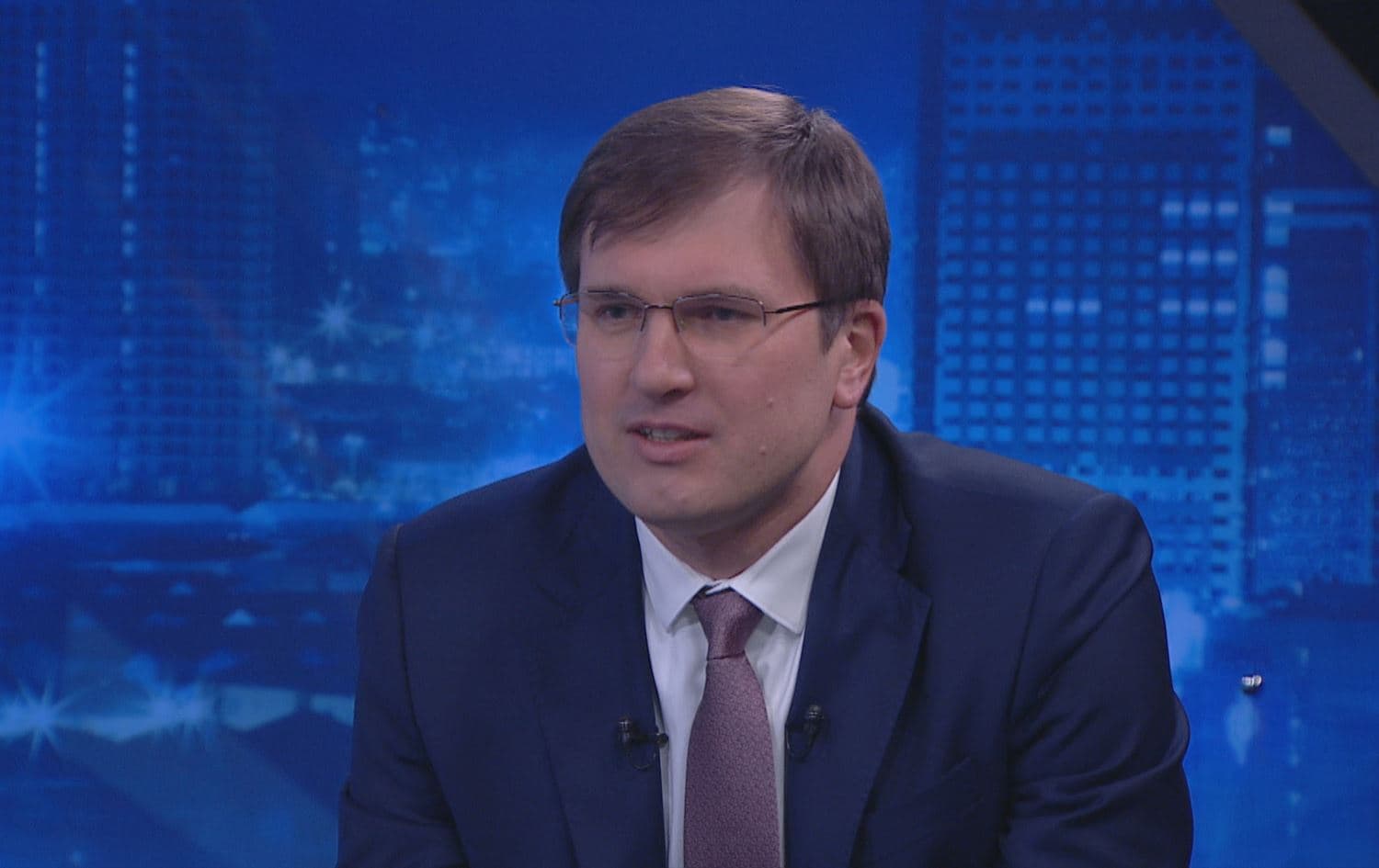 Maxim Rubin, the Russian Consul General to Erbil, speaking to Rudaw's Nwenar Fatih on December 21, 2022. Photo: Rudaw