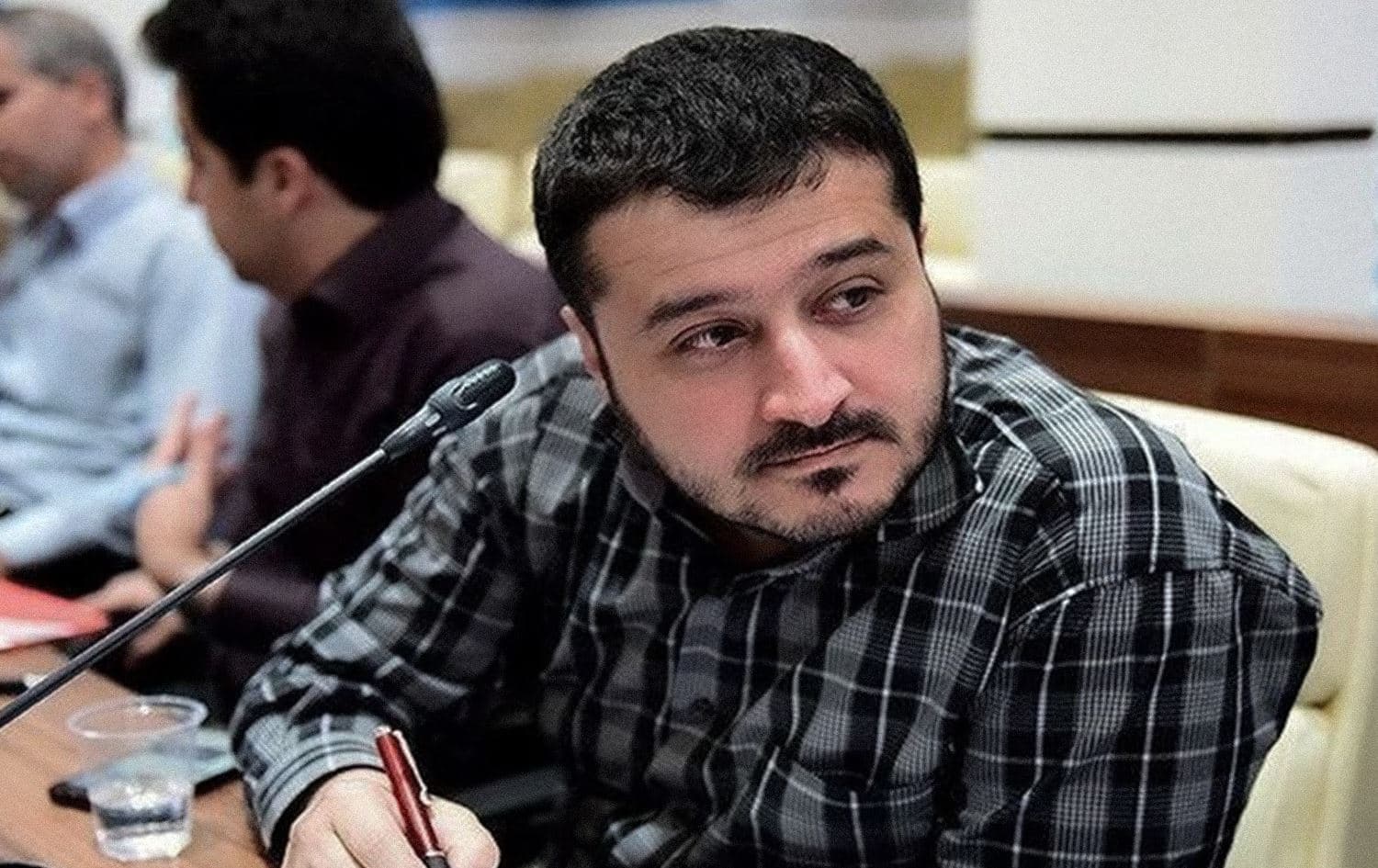 Journalist Ali Pourtabatabei was detained in Qom, Iran, on March 5, 2023 for reporting on poison attacks in schools. Photo: Shargh daily