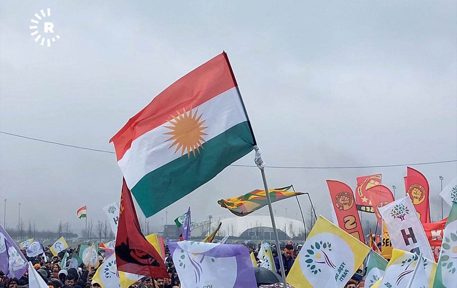 Newroz celebrations were held by the supporters of the Peoples’ Democratic Party (HDP) and allies in Istanbul’s Yenikapi square on March 19, 2023. Photo: Omer Sonmez/Rudaw