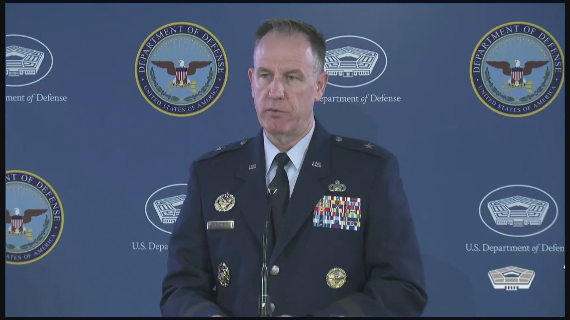 Pentagon Press Secretary Brig. Gen. Patrick Ryder speaking to reporters on March 24, 2023. Photo: Rudaw