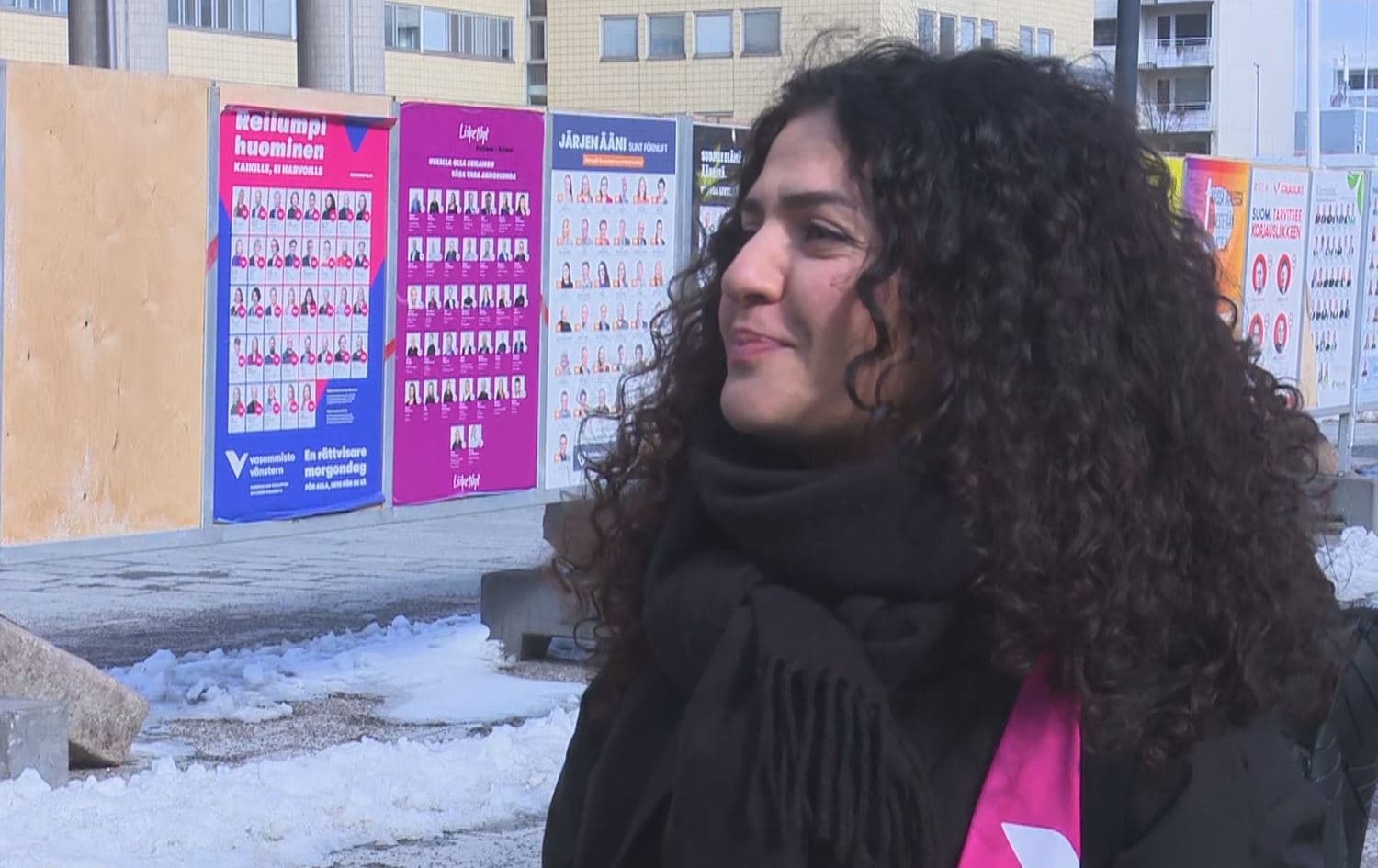 Gashaw Bibani, Kurdish-born member of Finland’s Left Alliance, speaking to Rudaw on March 31, 2023. Photo: Rudaw/Screengrab