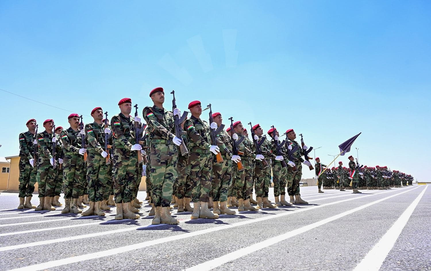 Peshmerga pictured at a ceremony at the completion of a training course in June 2021. File photo: Bilind T. Abdullah/Rudaw