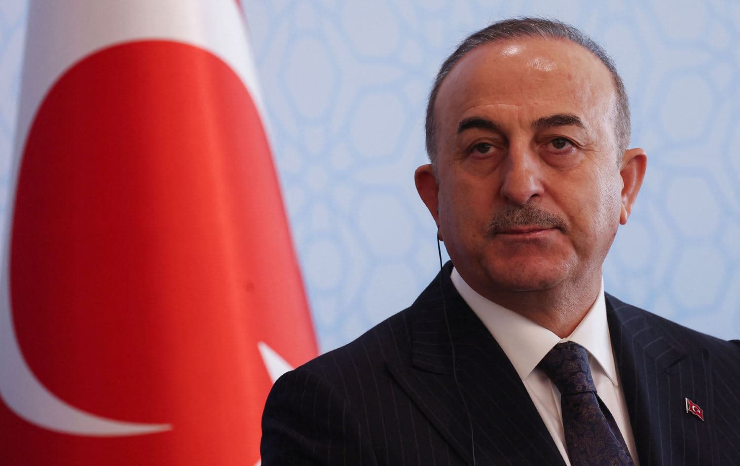 Turkish foreign Minister, Mevlut Cavusoglu on April, 7 2023 in Ankara. Photo: Adem ALTAN/AFP