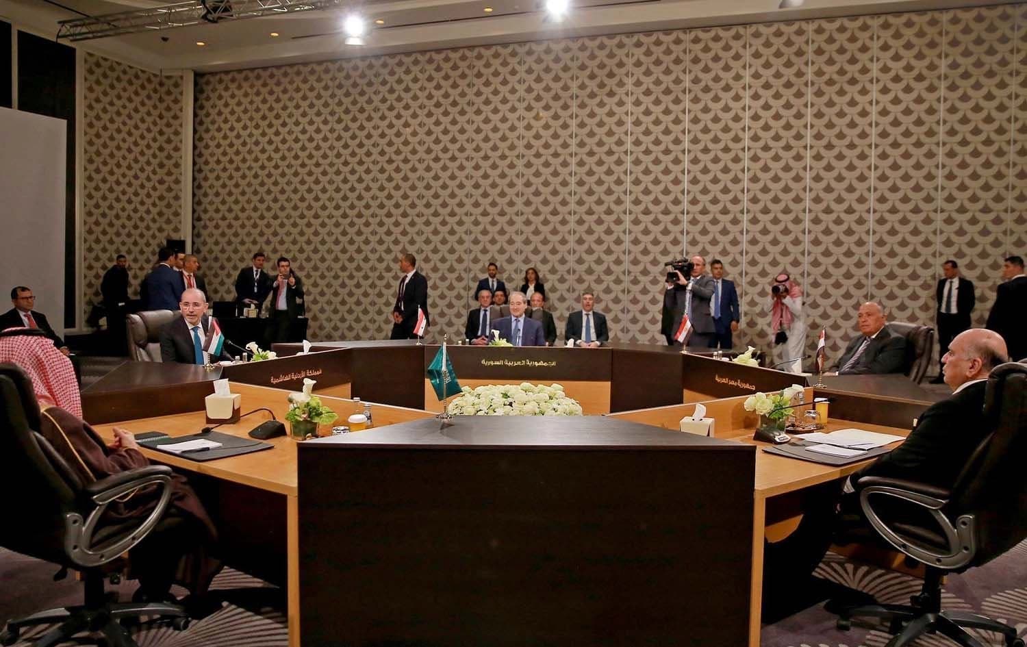 Suudi Arabistan, Irak, Mısır, Ürdün ve Suriye dışişleri bakanları Amman'da toplandı