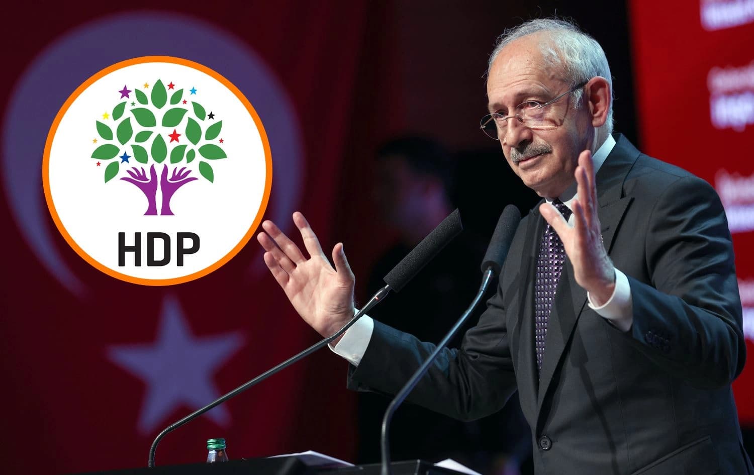 From left: HDP logo and CHP Leader Kemal Kilicdaroglu. Photo: handout