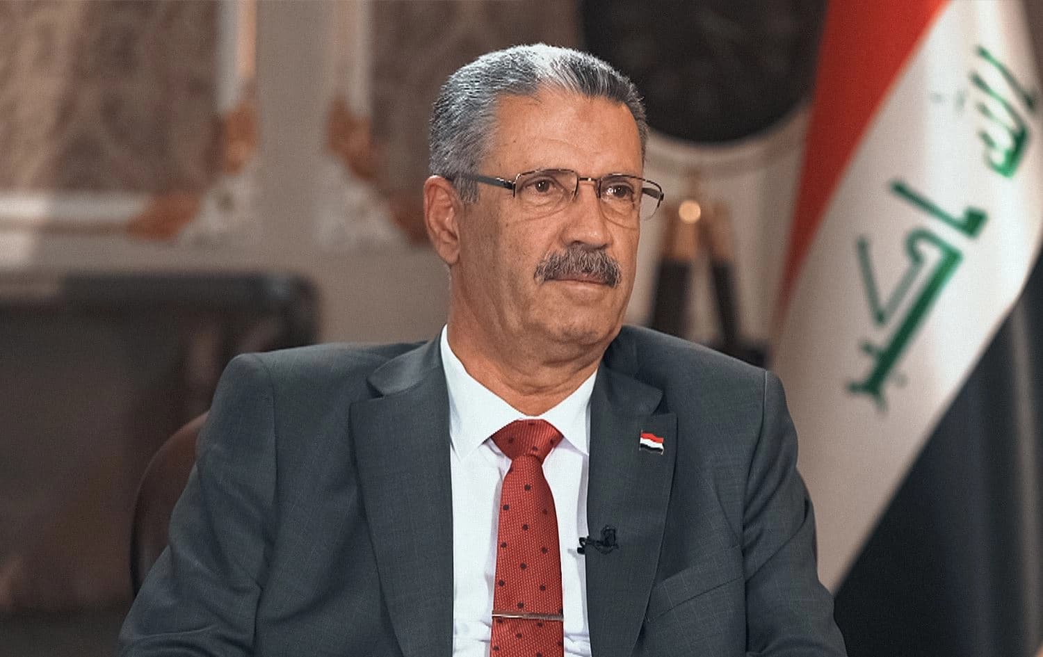 Iraqi Oil Minister Hayyan Abdul Ghani speaks to Rudaw’s Nwenar Fatih in Baghdad on June 1, 2023. Photo: Rudaw