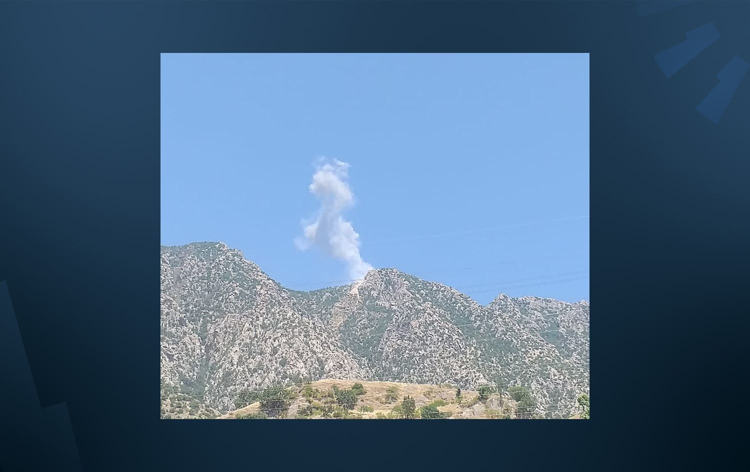 Metina Sıradağlarını ve Nihel mıntıkısanı bombaladı