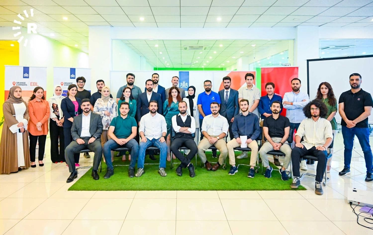بەشداربووانی شەشەمین پڕۆژەی ئۆرەنج کۆرنەرز