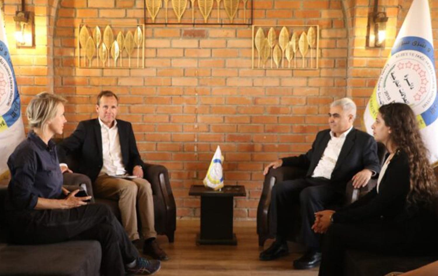 Şandeke Denmarkê serdana Rojavayê Kurdistanê kir / Wêne: Rêveberiya Xweser