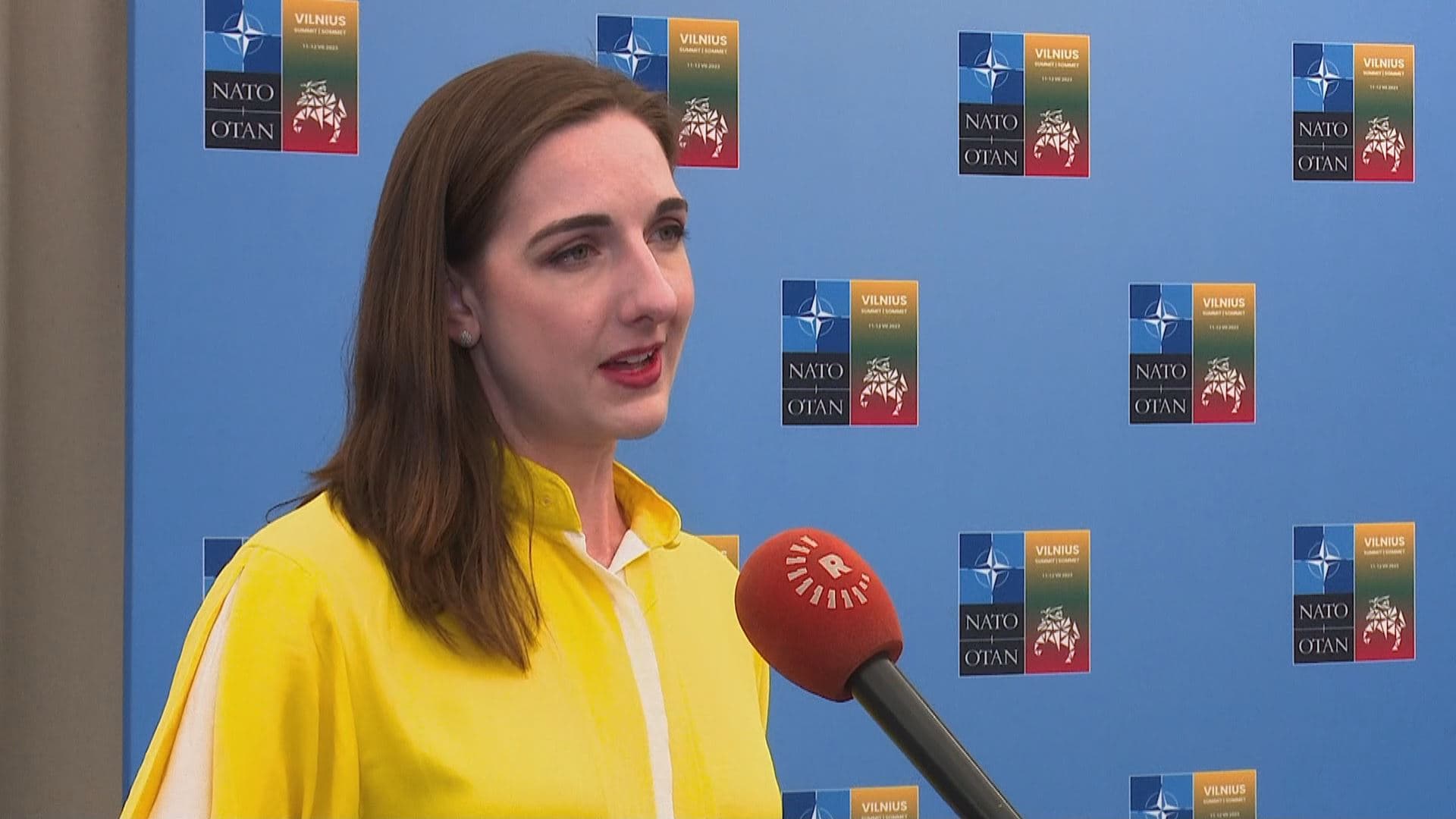 Elizabeth Stickney, the State Department’s Arabic language spokesperson, speaking to Rudaw on July 11, 2023. Photo: Rudaw