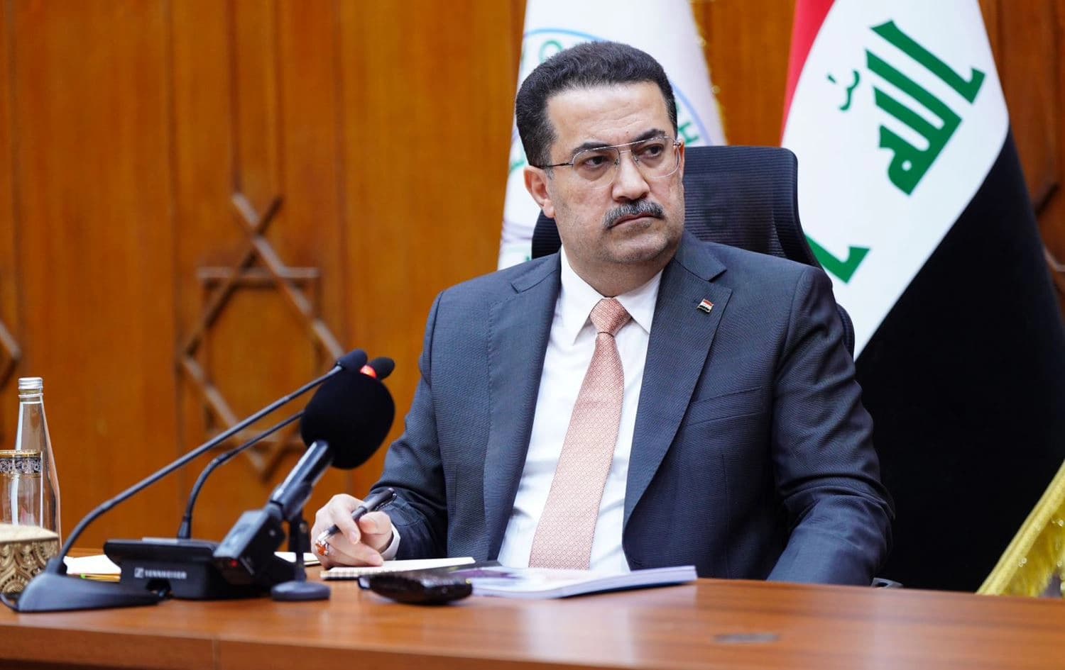 Iraq’s Prime Minister Mohammed Shia’ al-Sudani meeting with the Mayoralty of Baghdad on July 13, 2023. Photo: PM SUdani's office