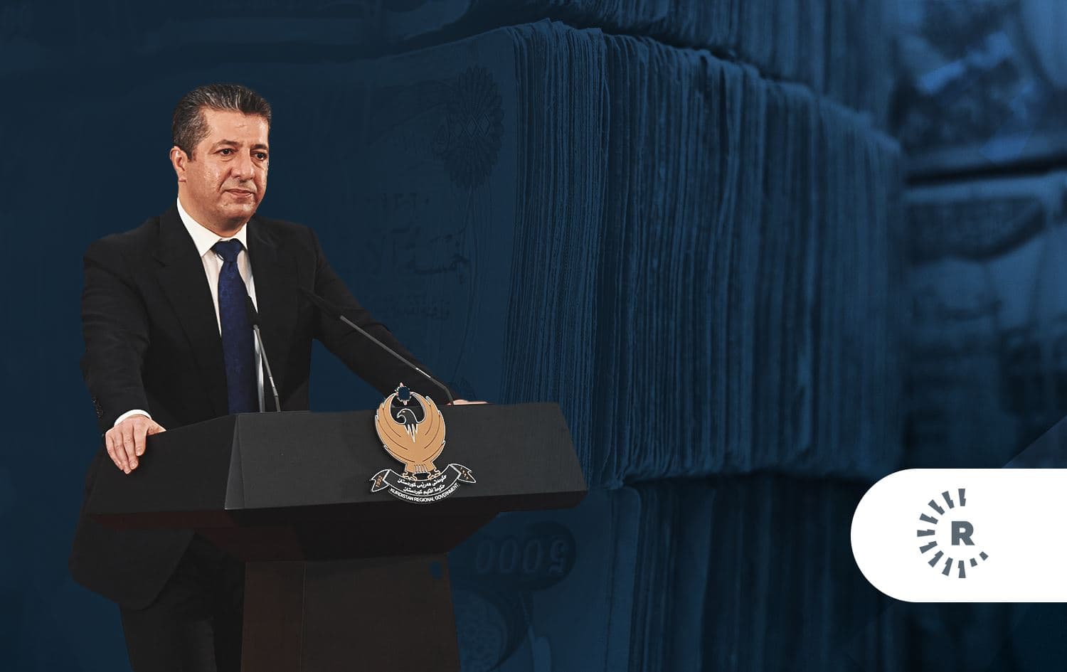 Kurdistan Region Prime Minister Masrour Barzani. Graphic: Rudaw
