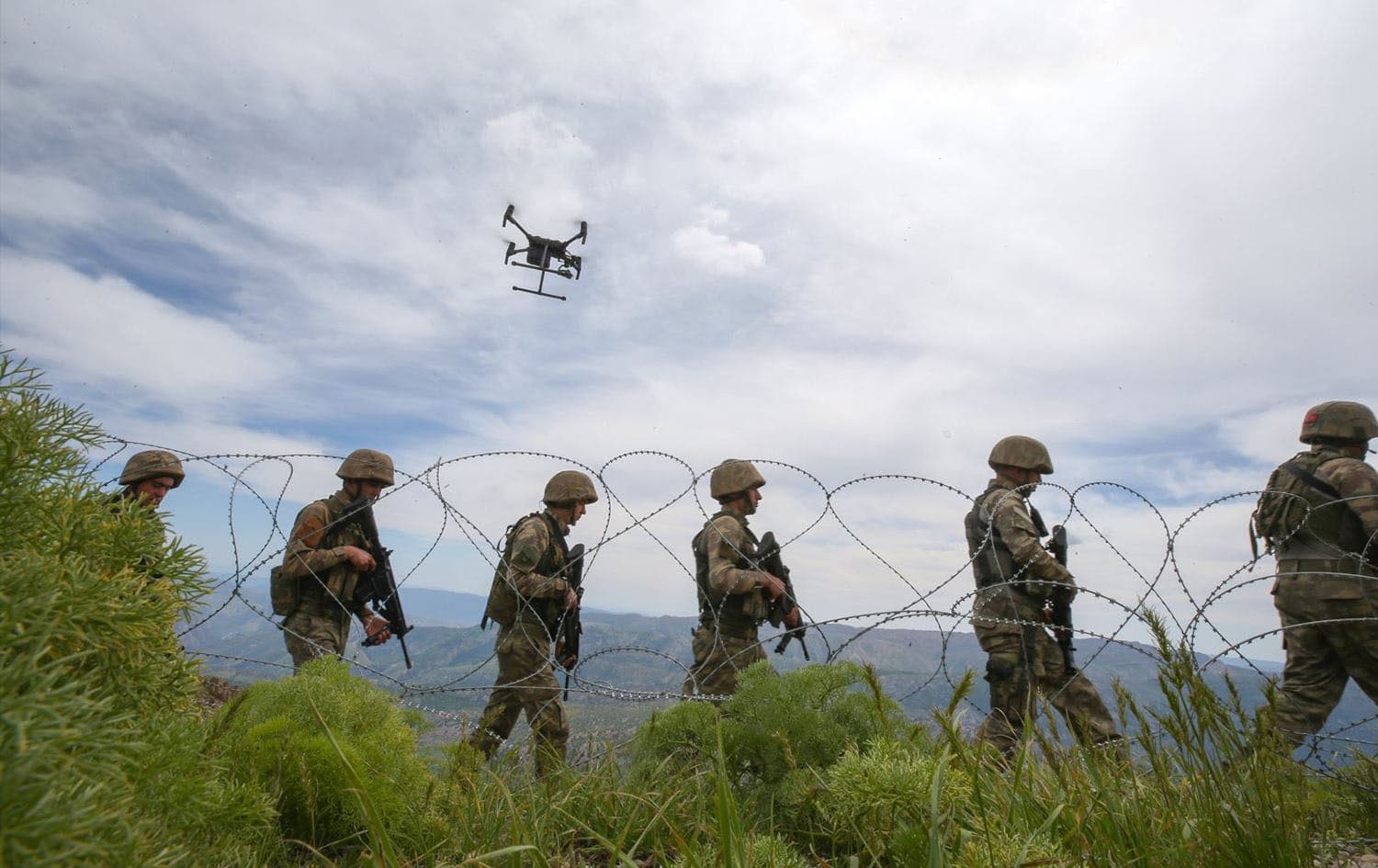 Turkish soldiers participating in an anti-PKK operation in Hakkari province, near the border with Kurdistan Region on May 28, 2018. Photo: Anadolu Agency