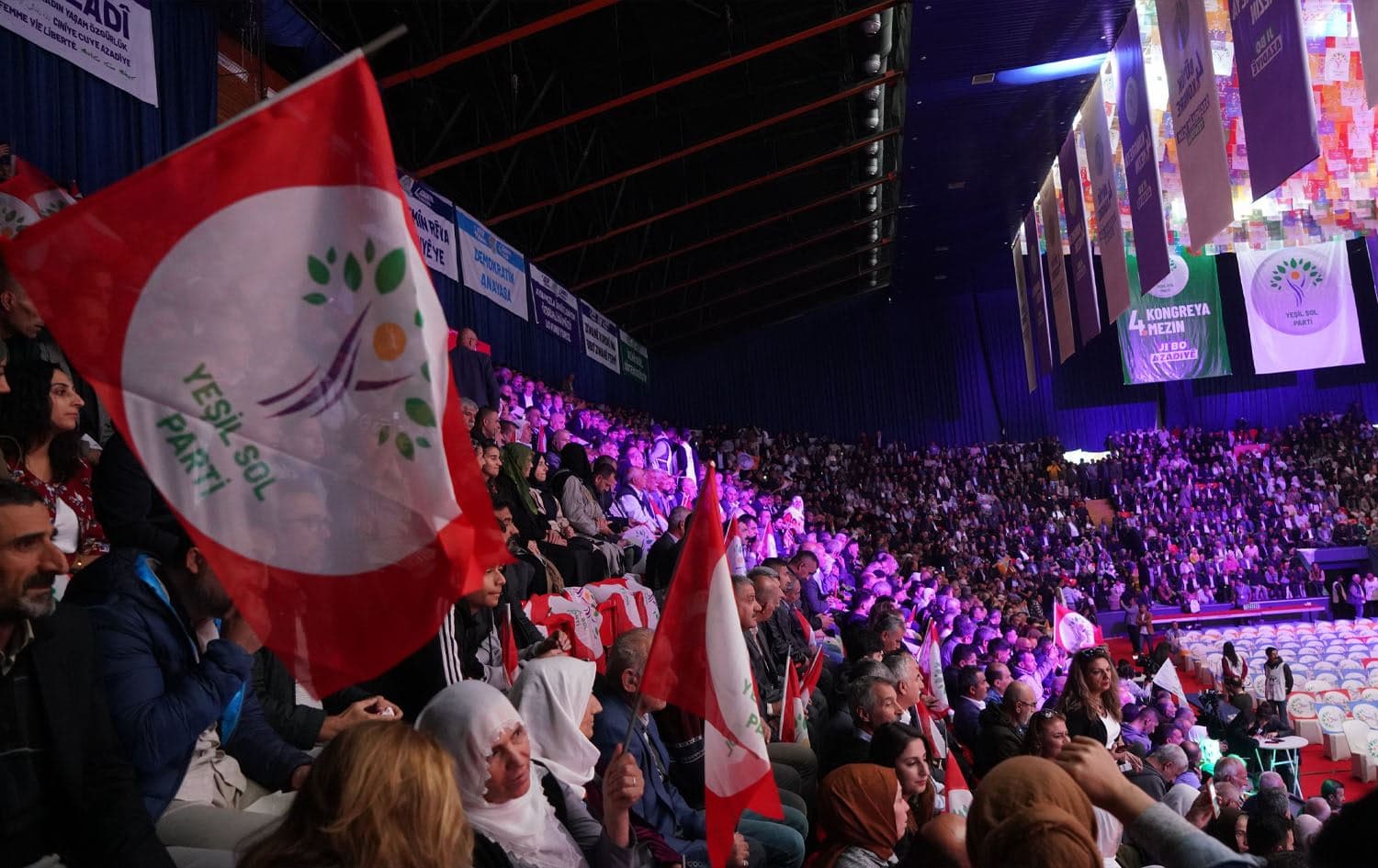 Scenes from the fourth congress of the Green Left Party in Ankara on October 15, 2023. Photo: Green Left Party