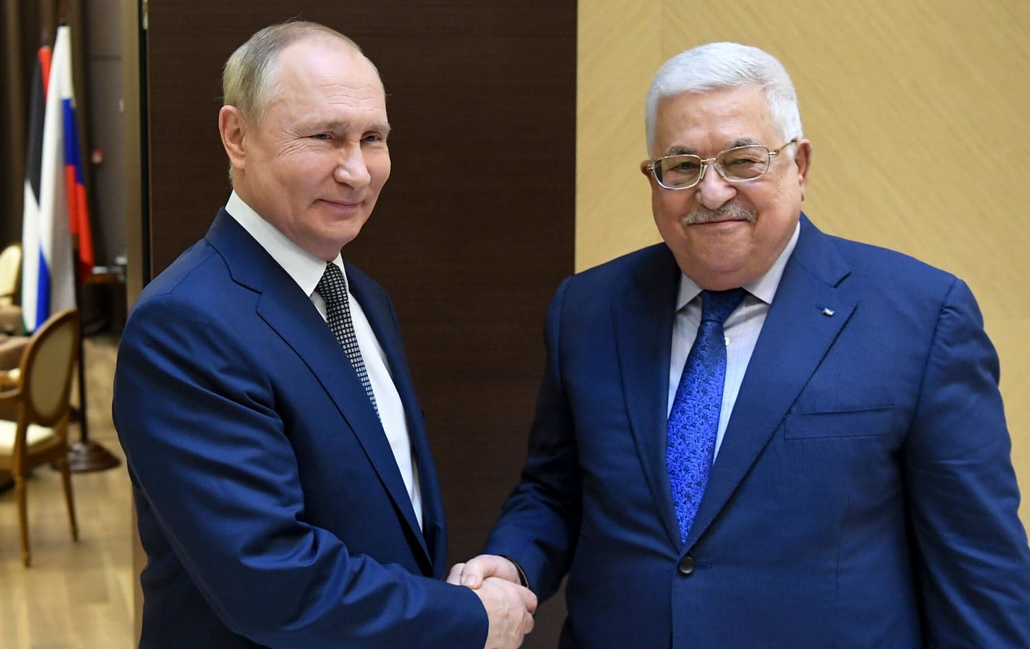 Vladimir Putin û Mehmûd Ebas/Wêne: AP