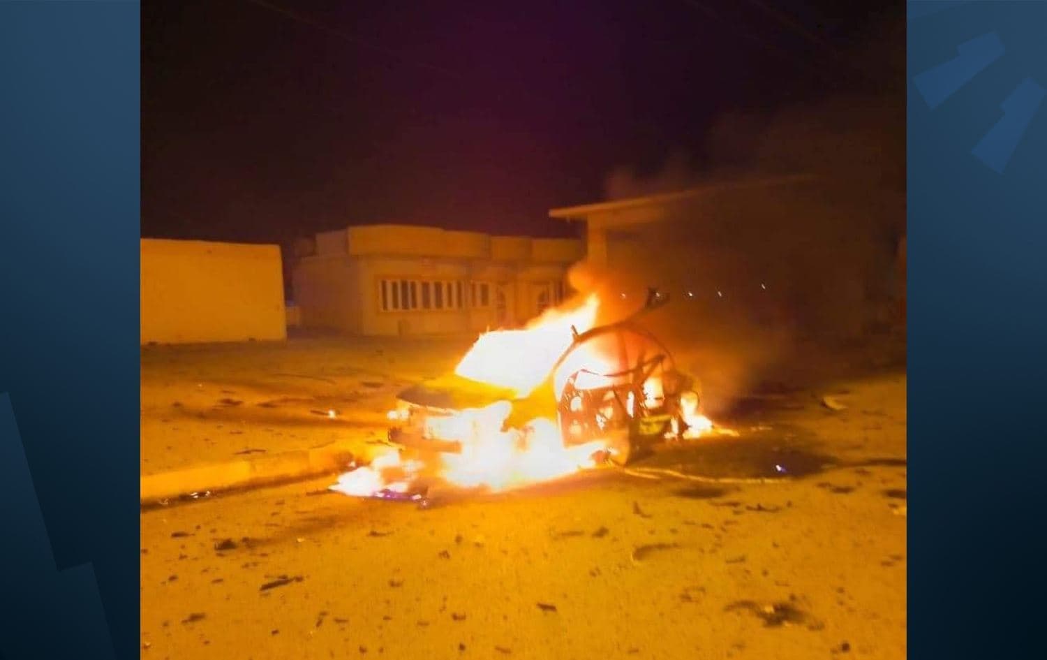 Wesayîta ku hatiye bombebarankirin / Wêne: Ji ber dîmenan