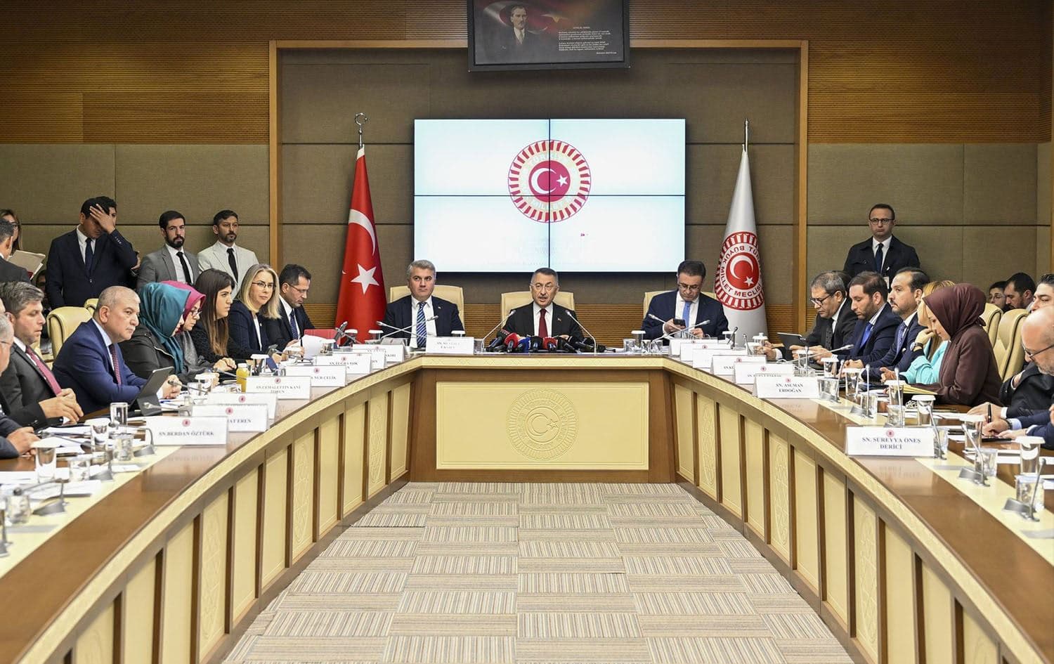 Turkish parliament's foreign affairs committee discussion on Sweden's NATO bid on November 16, 2023. Photo: AA