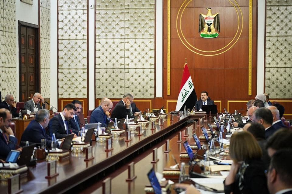Iraqi government meeting on November 21, 2023. Photo: Sudani's office