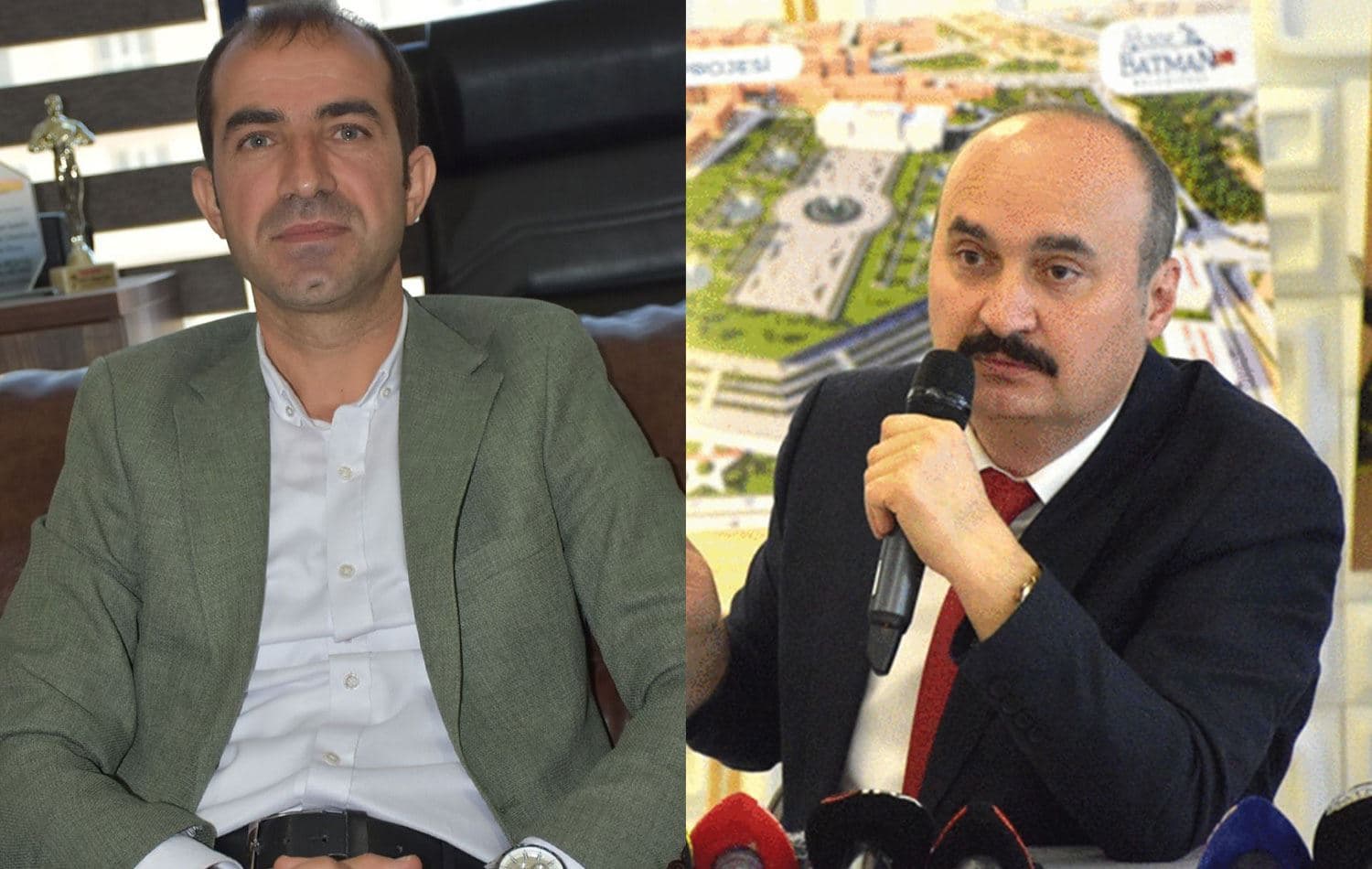 Keskin Bayındır (solda) ve Ekrem Canalp