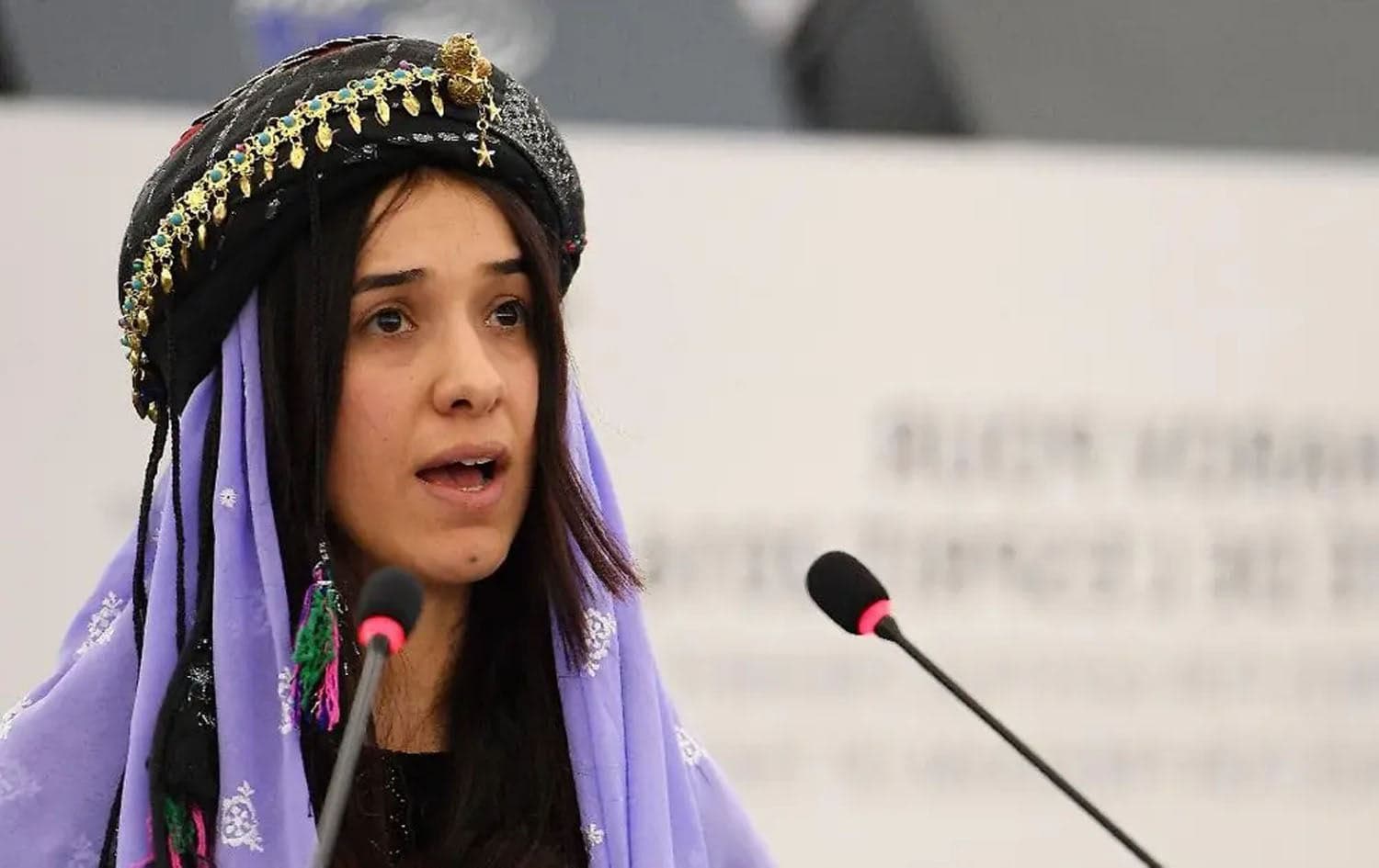 Nobel laureate Nadia Murad. File Photo: AFP