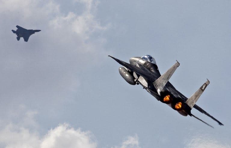 Israeli Air Force F-15. Photo: AFP