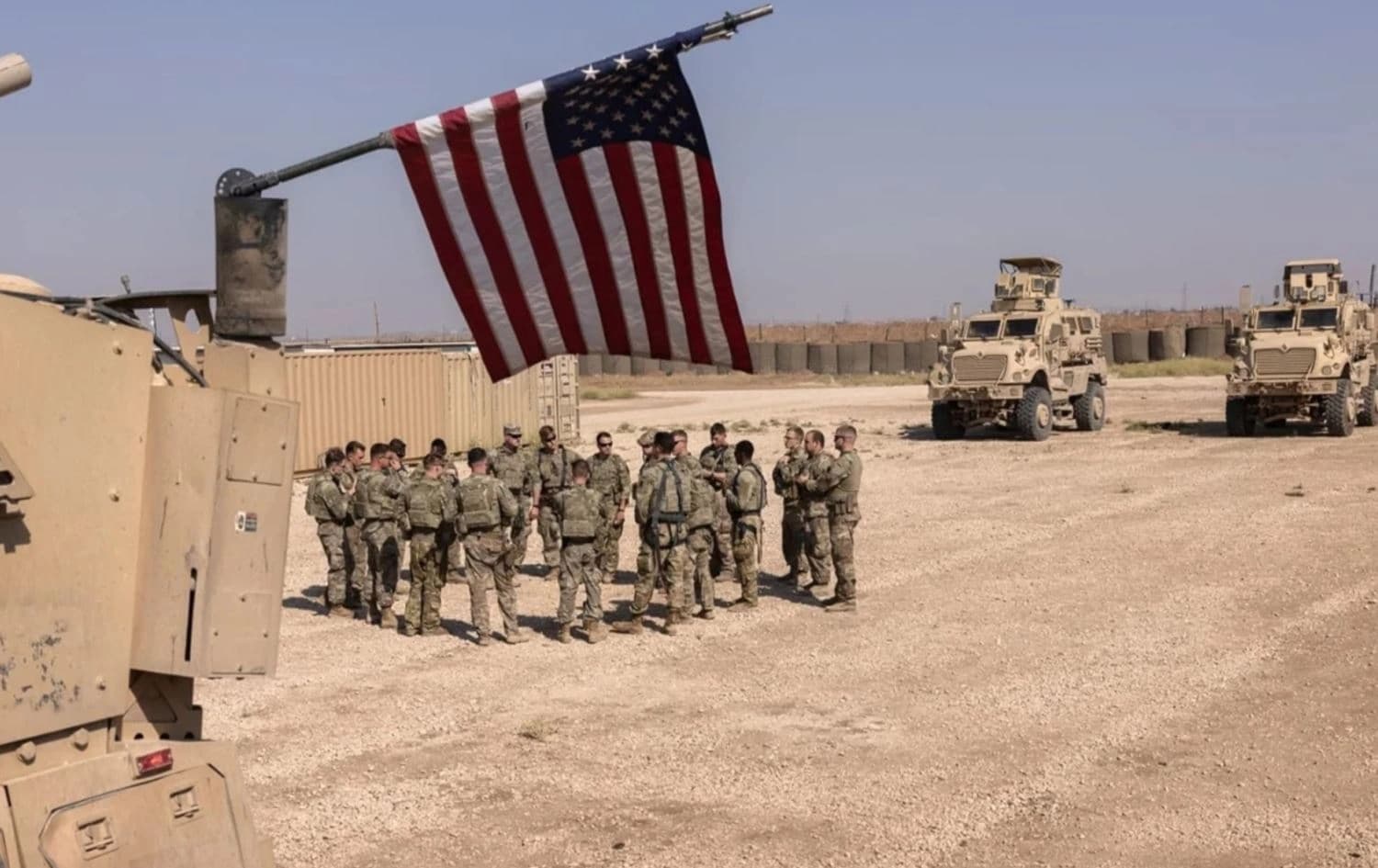 Baregeheke hêzên Amerîkayê ya li Rojavayê Kurdistanê/Wêne: Arşîv