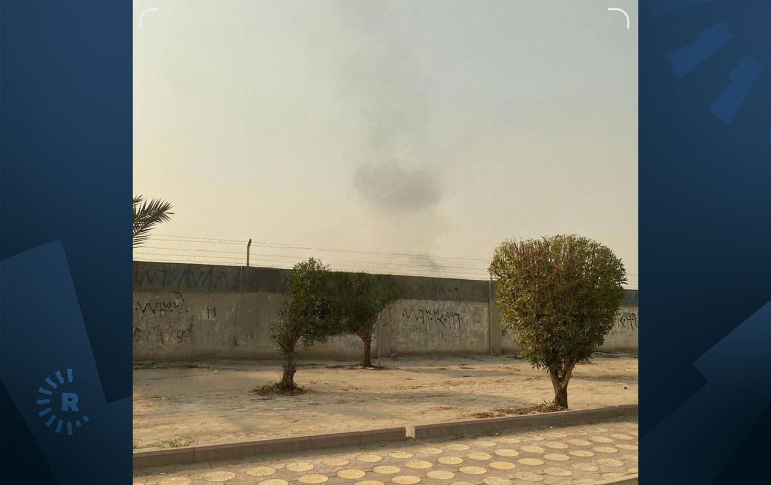 Smoke rises following an airstrike on a PMF base in eastern Baghdad on January 4, 2024. Photo: PMF-affiliated Telegram channels