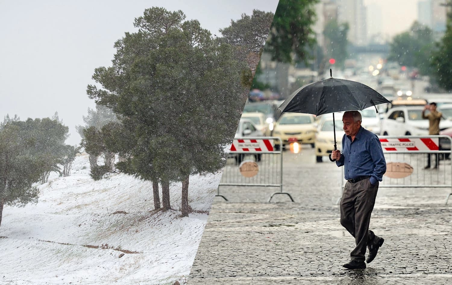 بەفر و باران لە هەرێمی کوردستان
