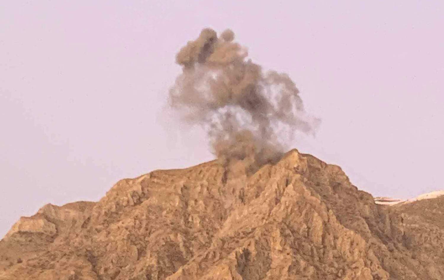 Smoke rises from Qandil Mountain following Turkish airstrikes on January 6, 2024. Photo: PKK-affiliated media