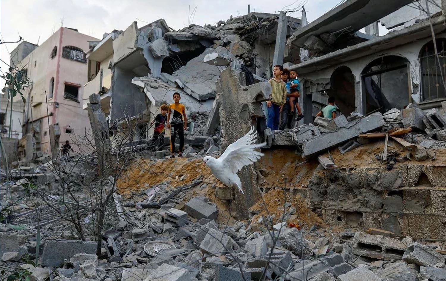 Zarokên Xezeyî piştî êrişeke Îsraîlê / Wêne: Reuters-Arşîv