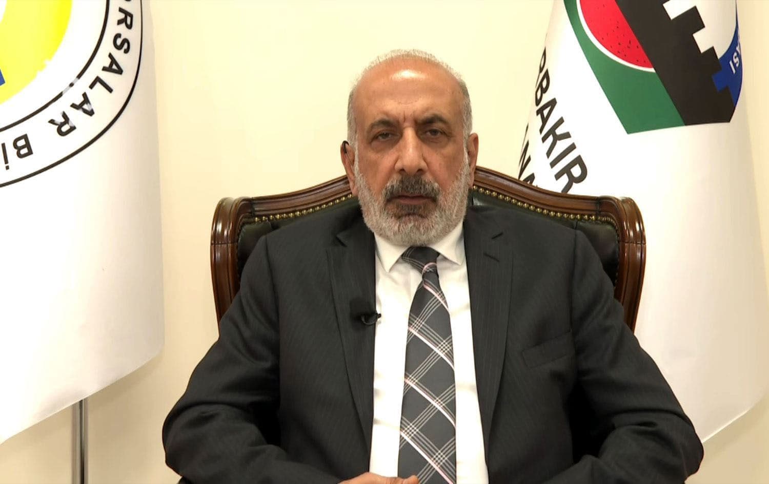 Mohammed Kaya speaking to Rudaw on February 17, 2024. Photo: Screengrab/Rudaw