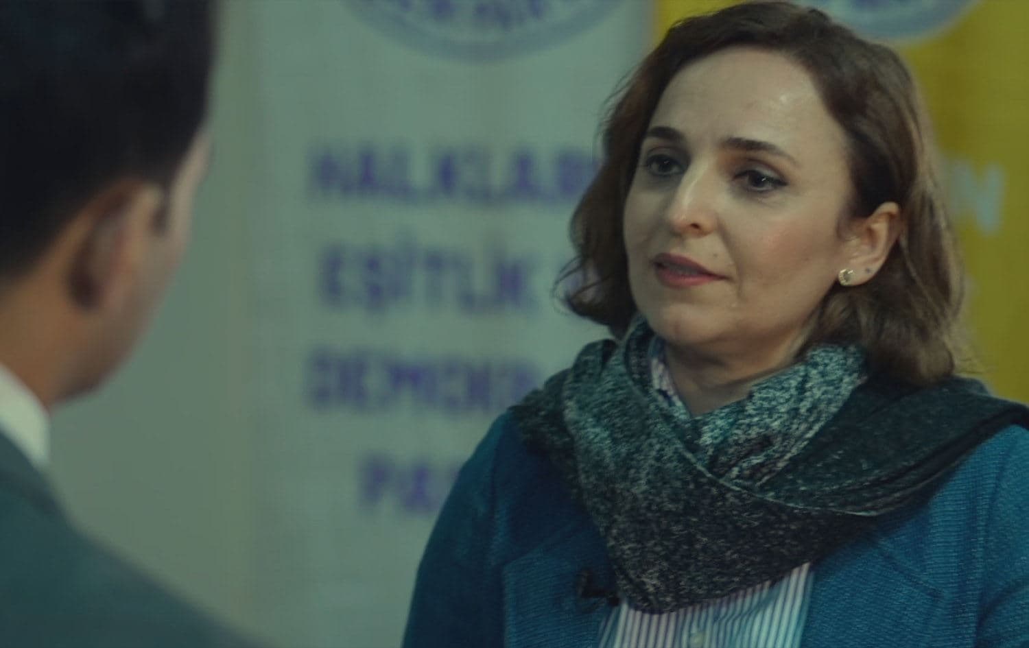 Aysegul Dogan, spokesperson for the pro-Kurdish Peoples’ Equality and Democracy Party (DEM Party), in an interview with Rudaw on March 26, 2024. Photo: Rudaw