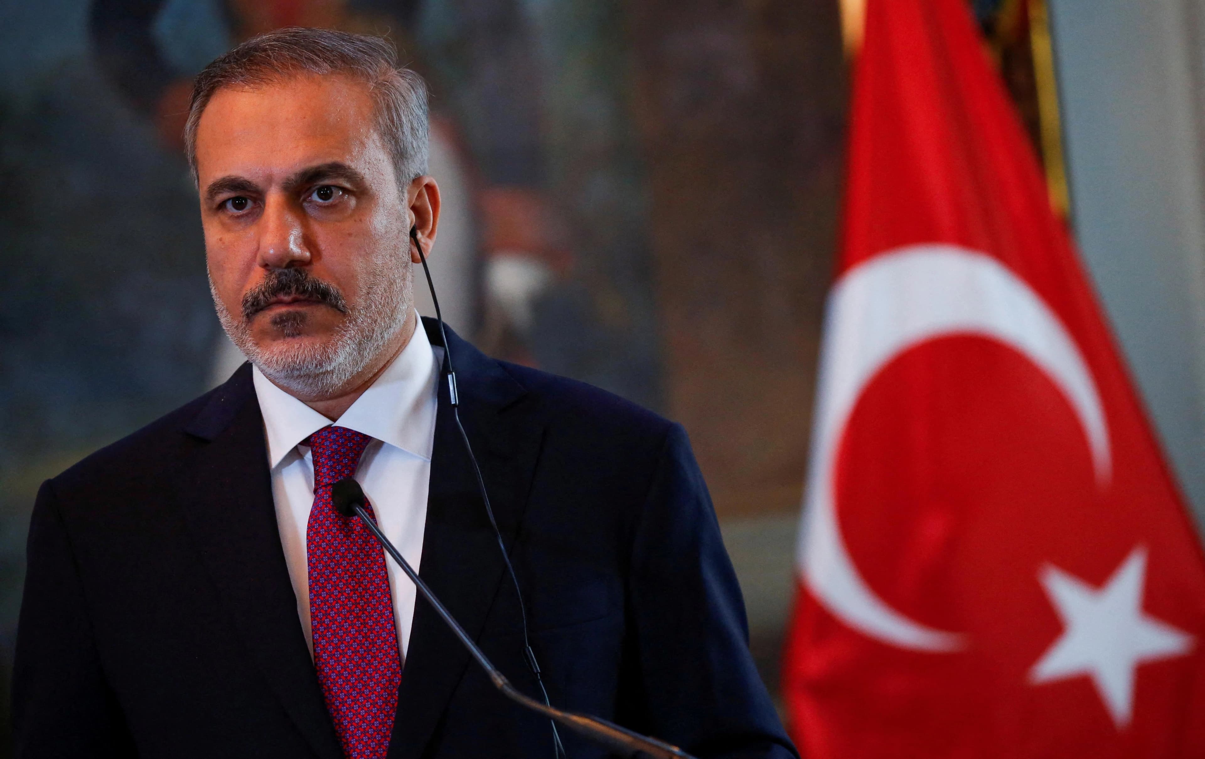 هاکان فیدان، وەزیری دەرەوەی تورکیا. وێنە: Reuters