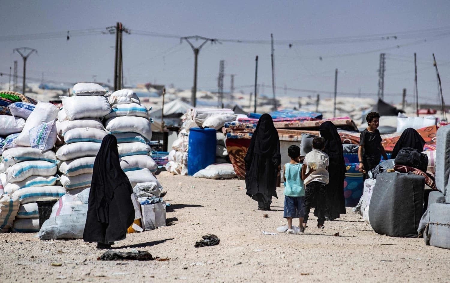 Al-Hol camp in northeast Syria (Rojava). Photo: AFP/file