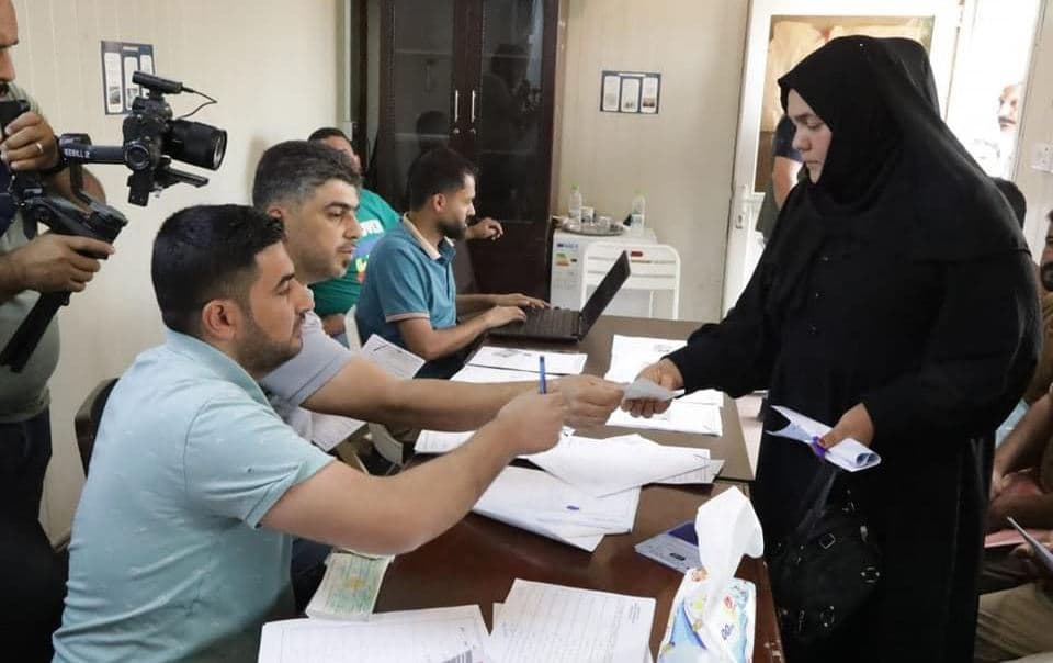 دیمەنێکی کاتی گەڕانەوەی ئاوارەکانی شنگال.