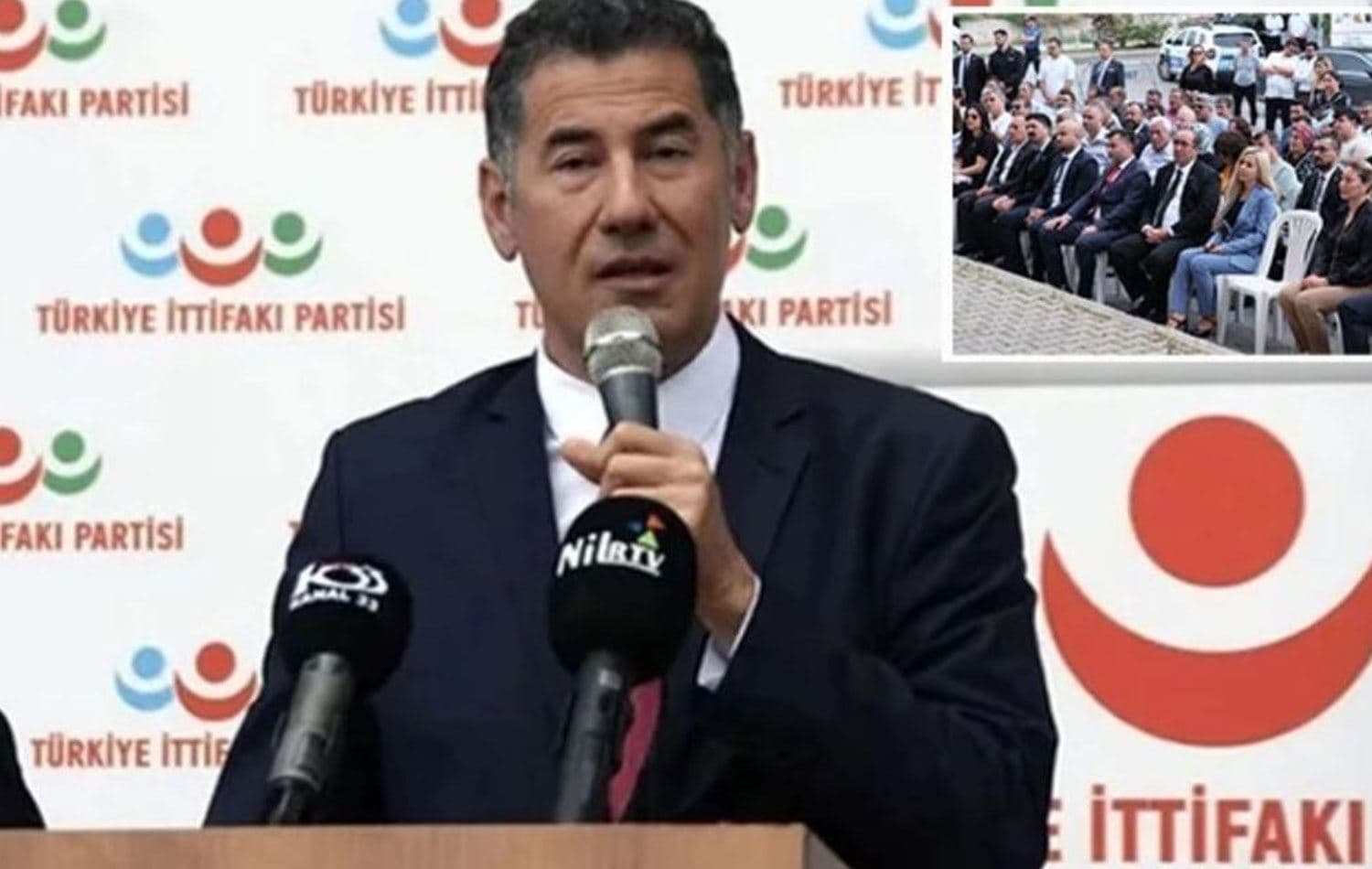 Sinan Oğan Mersin il başkanlığı açılışında konuştu. / Foto: Sosyal medya