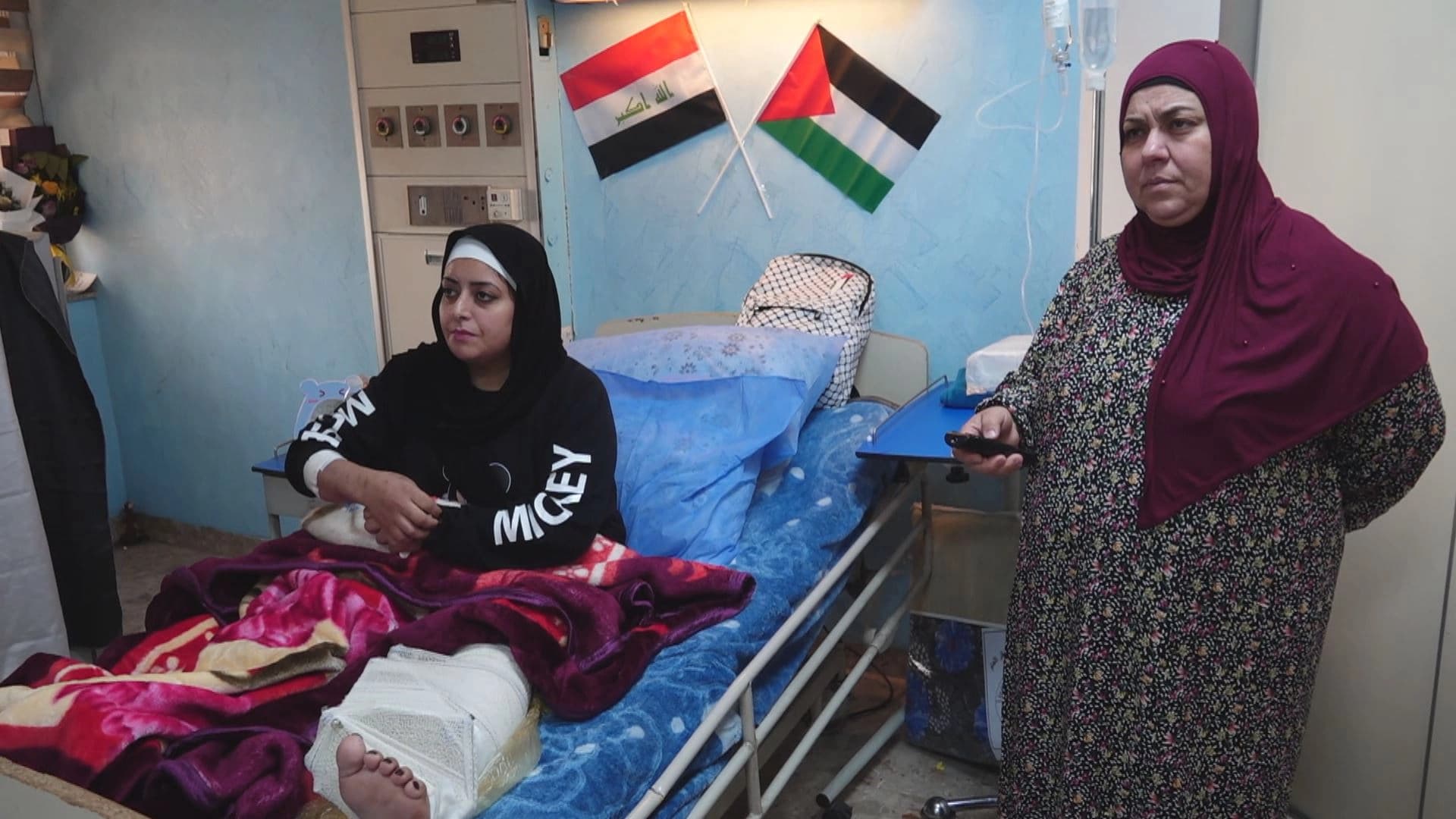 Palestinians receiving treatment in Baghdad. Photo: Rudaw