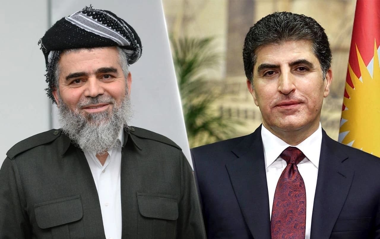 نێچیرڤان بارزانی، سەرۆکی هەرێمی کوردستان و عەلی باپیر، سەرۆکی کۆمەڵی دادگەری