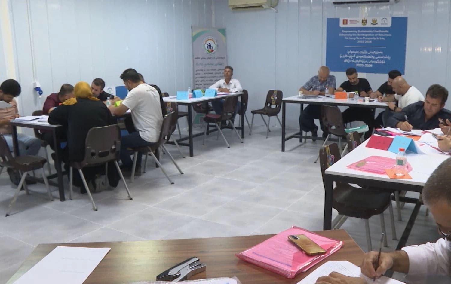 A professional training program in Halabja designed to support rejected asylum seekers from Denmark. Photo: Rudaw